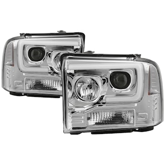 Spyder Auto 5084682 (Spyder) Ford F250/350/450 Super Duty 05-07 Version 2 Projector Headlights-Light