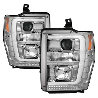 Spyder Auto 5084699 (Spyder) Ford F250/350/450 Super Duty 08-10 Version 2 Projector Headlights-Light