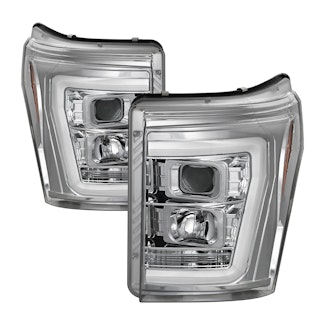 Spyder Auto 5084705 (Spyder) Ford F-250/F-350/F450 Super Duty 11-16 Version 2 Projector Headlights-L
