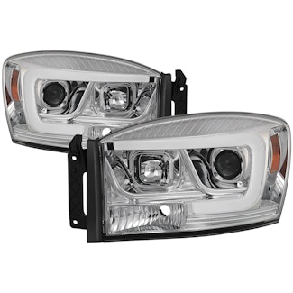 Spyder Auto 5085290 (Spyder) Dodge Ram 1500 06-08/Ram 2500/3500 06-09 Version 2 Projector Headlights