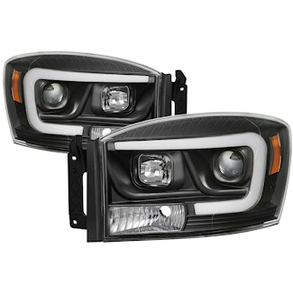 Spyder Auto 5085306 (Spyder) Dodge Ram 1500 06-08/Ram 2500/3500 06-09 Version 2 Projector Headlights