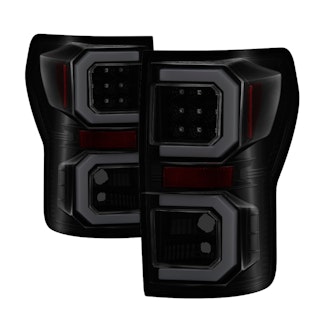 Spyder Auto 5085443 ( Spyder ) Toyota Tundra 07-13 Version 2 Light Bar LED Tail lights-BlacK Smoke