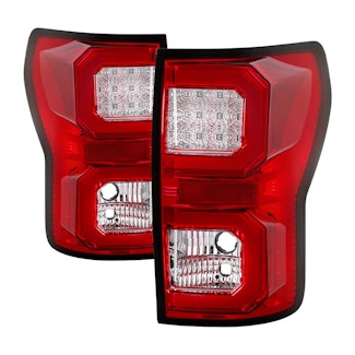 Spyder Auto 5085450 ( Spyder ) Toyota Tundra 07-13 Version 2 Light Bar LED Tail lights-Red Clear