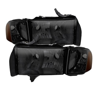 Spyder Auto 9032172 ( xTune ) Dodge Ram Sport Model Only 1999-2002 OEM headlights Smoked