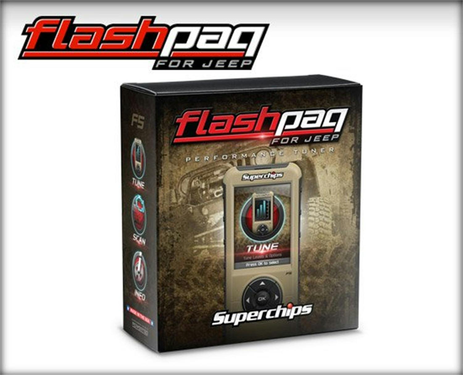 Superchips 3874 Superchips F5 Flashpaq for 98-14 Jeep
