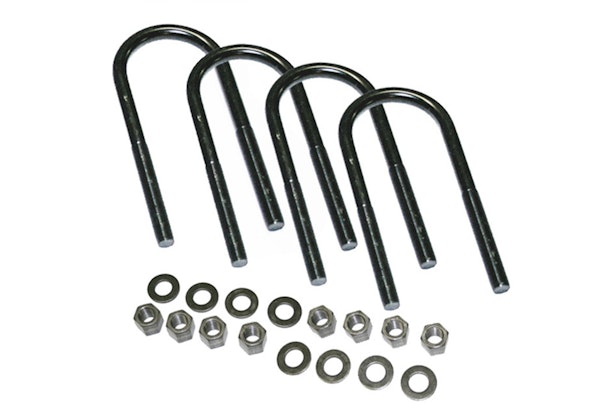 Superlift 11674 U-Bolt 4 pack 5/8X3-5/8X17 Round with Hardware