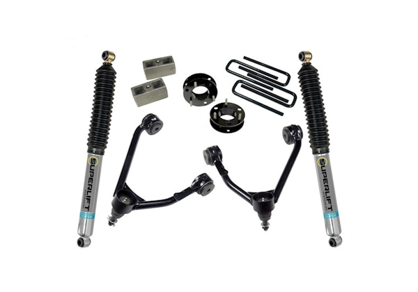 Superlift 3800B Upper Control Arm Kit, BL 3.5in