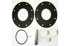 TITAN Fuel Tanks 0101310 LB7 Kit for Spare Tire System Two Heavy Duty Hose Clamp & One Double-Tee Adapter