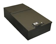 Tuffy Security 253-01 Tactical Security Lock-Box Combo lock; 01 Black Angled lid; 20in.W x 36in.L x 9i