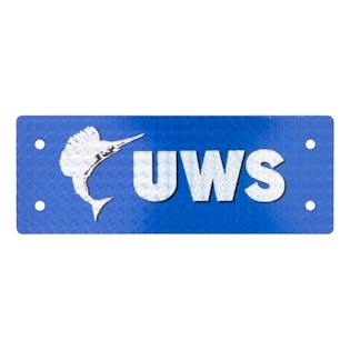 Uws Sticker UWS Replacement Rivet-On Logo Badge Fits Any UWS Tool Box: PN 002-UWSBLACK