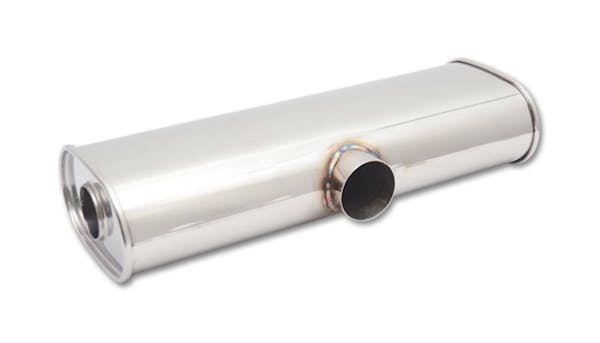 Vibrant Performance 10632 Muffler, 3" side inlet x dual 2.5" outlets