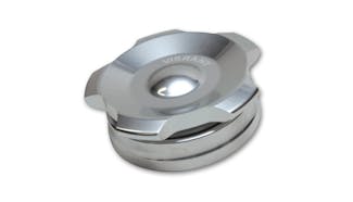 Vibrant Performance 11290 2" OD Aluminum Weld Bung + Polished Aluminum Threaded Cap