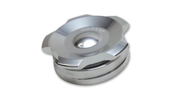 Vibrant Performance 11290 2" OD Aluminum Weld Bung + Polished Aluminum Threaded Cap