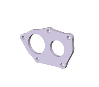 Vibrant Performance 13960 5 Bolt Downpipe Flange for Mitsu Evo 7-10 - Mild Steel