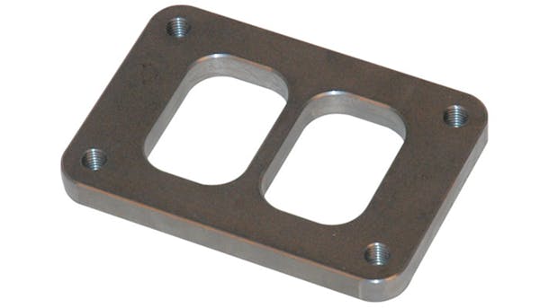 Vibrant Performance 14430 T06 Turbo Inlet Flange (Divided Inlet) - 1/2" thick