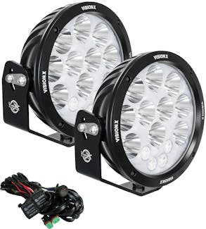 Vision X 1238216 Pair 8.7" Cannon Adventure Halo 14 LED Light Mixed Beam with Harness