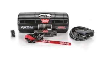 WARN 101240 AXON 45RC Synthetic Winch; Black