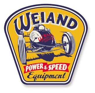 Weiand 10004WND SIGN - WEIAND POWER/SPEED - METAL