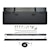 Westin Automotive 19-44735 Hard Tri-Fold Tonneau Cover, Black