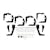 Westin Automotive 21-534340 Pro Traxx 5 Oval W2W Nerf Step Bars Stainless Steel