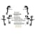 Westin Automotive 23-3295 E-Series 3 Nerf Step Bars Black