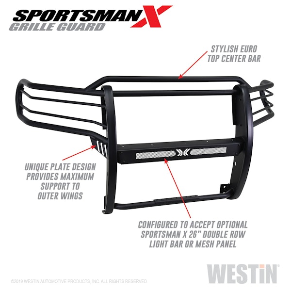 Westin Automotive 40-33705 Sportsman X Grille Guard Textured Black