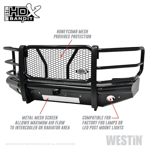 Westin Automotive 58-31155 HDX Bandit Front Bumper Black