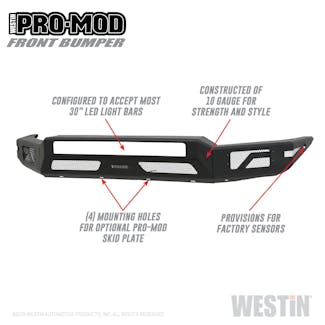 Westin Automotive 58-41045 Pro-Mod Front Bumper Westin Automotive 58-41045 Pro-Mod Front Bumper