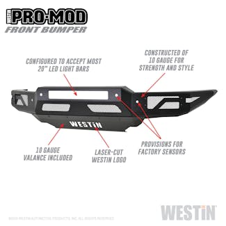 Westin Automotive 58-41085 Pro-Mod Front Bumper Westin Automotive 58-41085 Pro-Mod Front Bumper