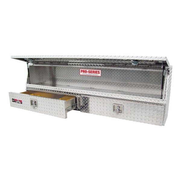 Westin Automotive 80-TBS200-90D-BD Contractor TopSider 90in w/ Drawers & Doors Overall Dims: 90x13.5x21