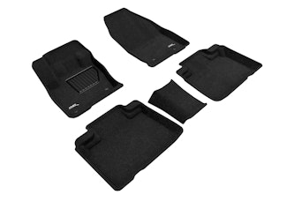 3D MAXpider L1LC00804709 Elegant Black 1st Row 2nd Row Floor Mat 3D MAXpider L1LC00804709 Elegant Black 1st Row 2nd Row Floor Mat