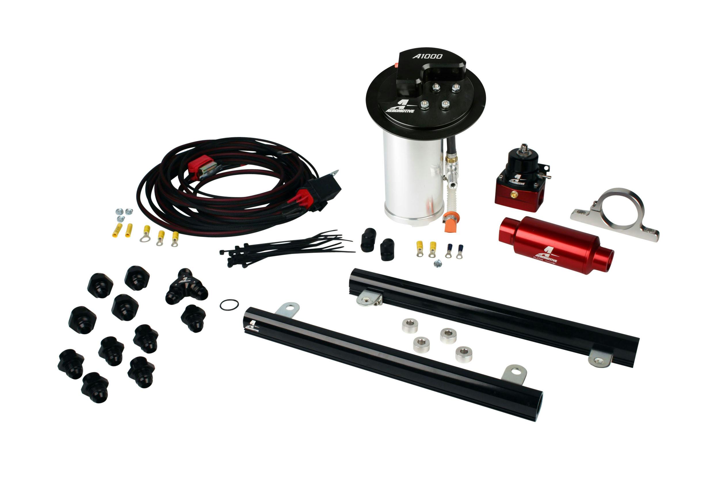 16306 PSC & Misc 14144 5.4L Rails 18694 A1000 10-13 Mustang GT Aeromotive 17321 Fuel System Fittings