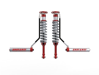 AFE 301-5600-10-CA Sway-A-Way 2.5 Front Coilover Kit w/ Remote Reservoirs and Compression Adjusters