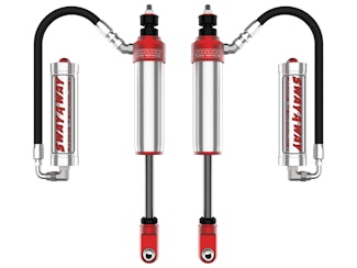 AFE 301-5600-14 Sway-A-Way 2.5 Front Shock Kit w/ Remote Reservoirs for 0-1.5 IN Lifts