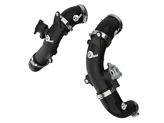 AFE 46-20568-B BladeRunner 2-1/2 IN Aluminum Hot Charge Pipe Black