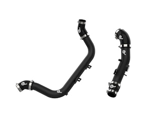AFE 46-20634-B BladeRunner 2-1/4 IN & 2-1/2 IN Aluminum Hot and Cold Charge Pipe Kit Black