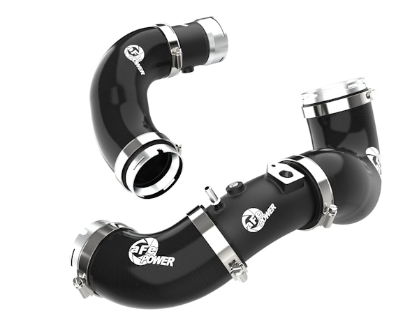 AFE 46-20694-B BladeRunner 2-1/2 IN & 2-3/4 IN Aluminum Hot and Cold Charge Pipe Kit Black