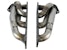 AFE 48-32021 Twisted Steel 304 Stainless Steel Shorty Header