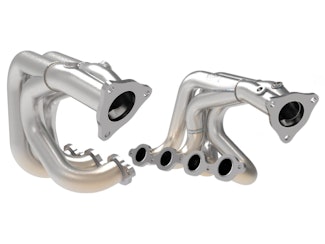 AFE 48-34148-H Twisted Steel 1-7/8 IN to 2-3/4 IN 304 Stainless Headers w/ Brushed Finish