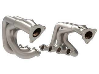 AFE 48-34148-T Twisted Steel 1-7/8 IN to 2-3/4 IN 304 Stainless Headers w/ Titanium Coat Finish