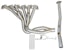 AFE 48-36105-YN Twisted Steel Long Tube Header/Connection Pipes