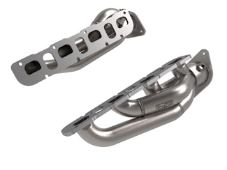 AFE 48-38031 Twisted Steel 1-7/8 IN to 2-3/4 IN 304 Stainless Headers w/ Raw Finish