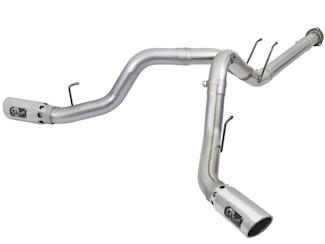 AFE 49-03092-P ATLAS 4in Aluminized Steel DPF-Back Exhaust System w/Polished Tip