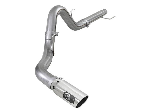 AFE 49-03106-P Atlas 4 IN Aluminized Steel DPF-Back Exhaust System w/Polished Tip