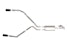 AFE 49-32081-B Gemini XV 3 IN 304 Stainless Steel Cat-Back Exhaust System w/ Cutout Black