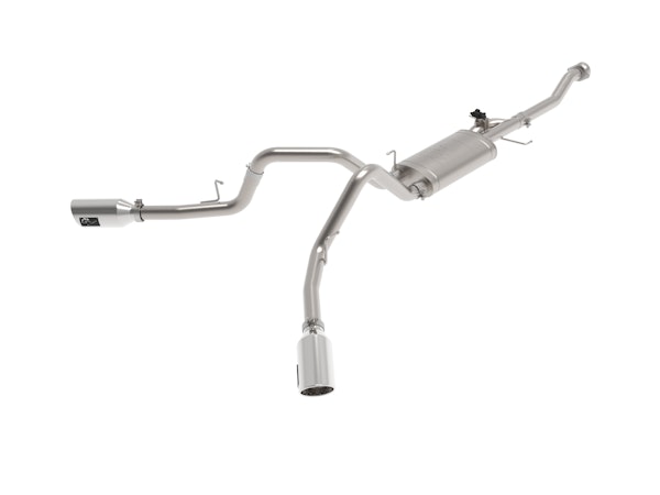 AFE 49-33129-P Gemini XV 3 IN 304 Stainless Steel Cat-Back Exhaust System w/ Cutout Polished