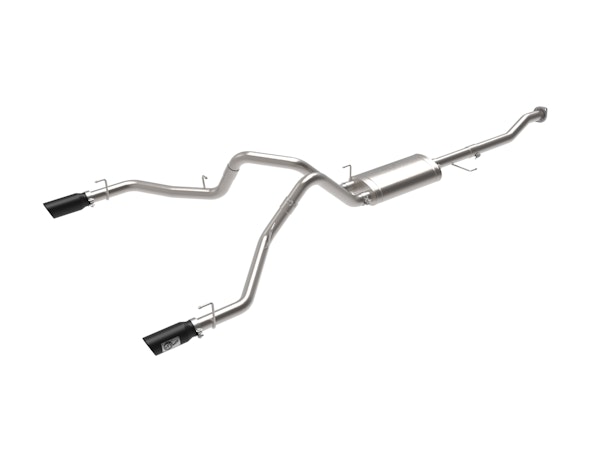 AFE 49-33130-B Vulcan Series 3 IN 304 Stainless Steel Cat-Back Exhaust System w/Black Tip