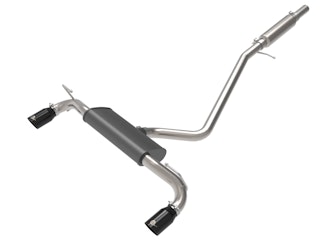 AFE 49-33142-B Vulcan Series 2-1/2 IN 304 Stainless Steel Cat-Back Exhaust System Black