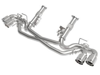 AFE 49-34124NM-P MACH Force-Xp 304 Stainless Steel Cat-Back Exhaust w/Polished Tips No Muffler
