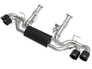 AFE 49-34127-B MACH Force-Xp 2-1/2 IN 304 Stainless Steel Cat-Back Exhaust w/Black Tips